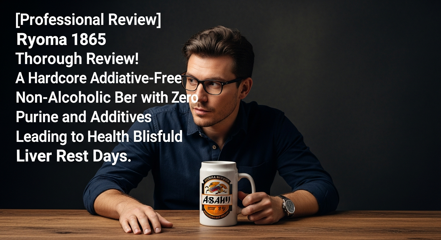 グラスに注がれた黄金色の龍馬1865とボトル (filename: ryoma-1865-review.jpg)